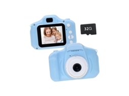 Mini Câmera Digital com Tela Lcd para Vídeo, Pequena Câmera Fotográfica, Brinquedo de Desenho Animado para Crianças, Fotografia Verde TAISHENGDA