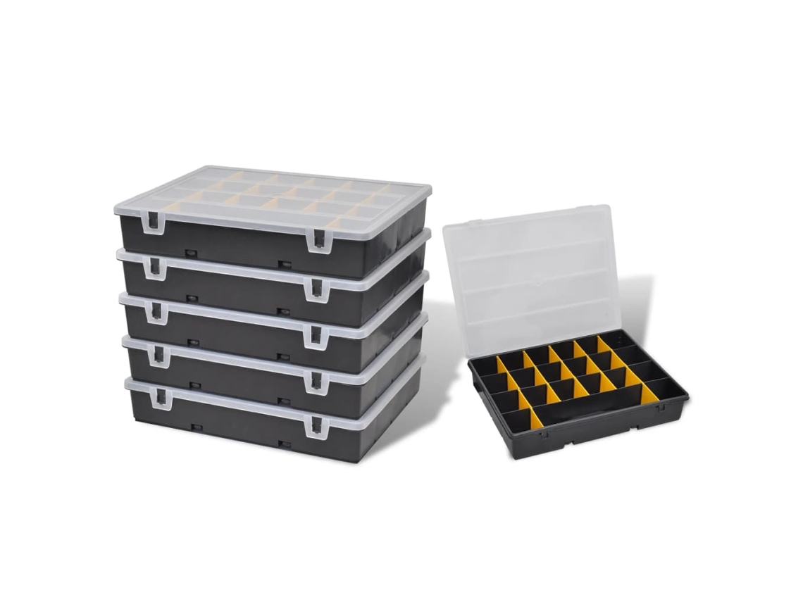 Screw Box, Screw Boxes Vidaxl Preto Plástico