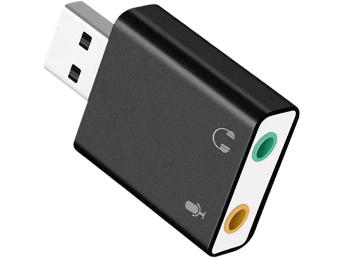 Adaptador De Áudio Usb 3,5 Mm – Interface Som Externa Compacta,