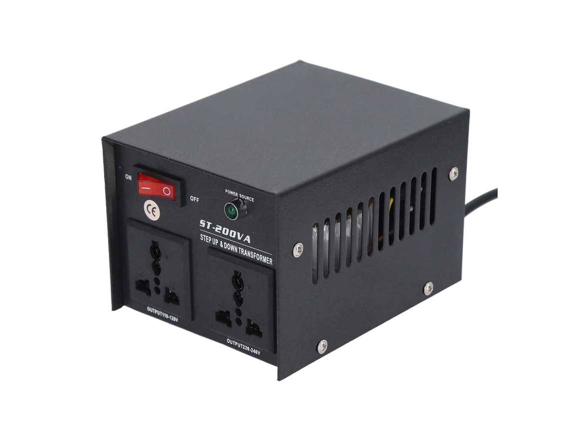 Conversor De Tensão Transformador 200w Step Up Buck Para Dispositivos Elétricos
