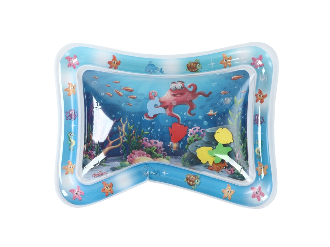 Ats colchoneta de Agua Inflable Anti fugas Pvc para Bebés Juguete Tummy Time Estilo Pulpo Portátil