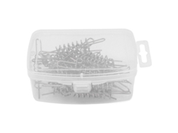 30 Espirais de Pesca Inox Resistentes À Água