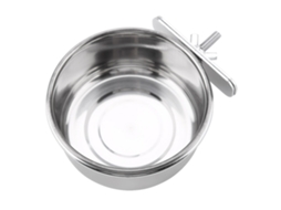 Tigela de Aço Inoxidável para Comida e Água para Papagaio, Periquito, Gaiola para Pássaros, Acessórios S AQUAFORGE