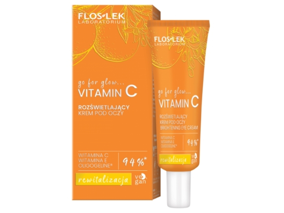 Creme para os olhos Glow Boost com vitamina C, 30 ml Floslek