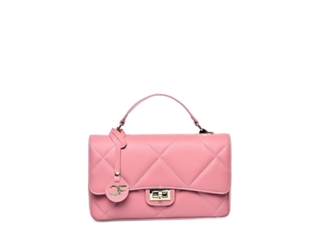 Mala De Mulher Carla Ferreri Crossbody Cf Scuro Pele Rosa