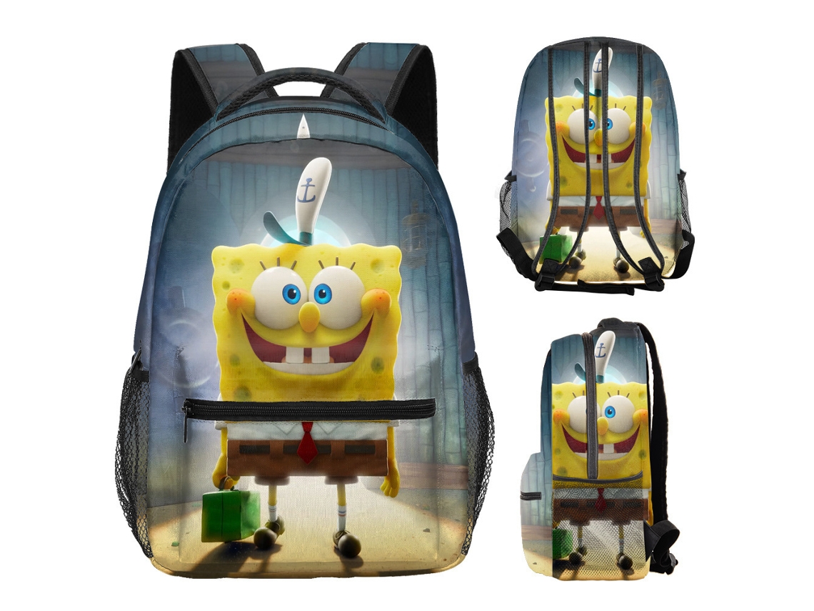 Mochila Escolar Estampada Com Desenhos Animados, Material Oxford, Mochila De Proteção E Descompressão Da Coluna, Estilo 2