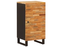 Vidaxl Armário Lateral Com Armazenamento Castanho 40 X 33 X 75 Cm
