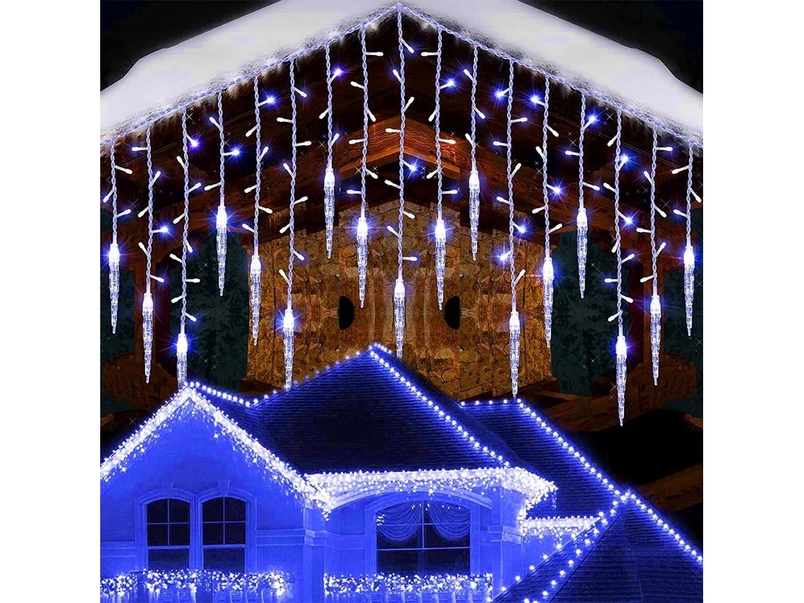 Grinalda Led Decorativa De Natal Com 8 Modos, 3.5 M, Azul Elysve