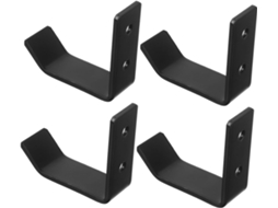 Conjunto Artibetter Com 4 Ganchos De Aço Inoxidável Preto Para Pendura