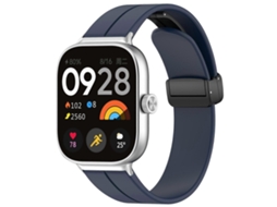 Pulseira De Silicone Para Relógio Xdfind Com Fivela Dobrável Preta E Ranhura Plana