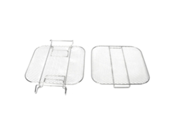 Suporte para Fritadeira Primerox de 2 camadas, aço inox, seguro para lava-louças