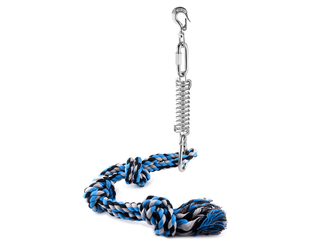 Brinquedo de Corda para Cães Spring Pole Brinquedo de Arranco para Exercício Ao Ar Livre