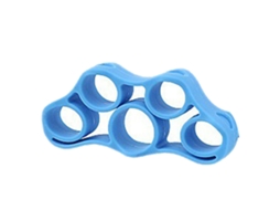 Extensor de dedos 2026rebe para fortalecimento e flexibilidade muscular, portátil, em silicone, 3 kg, azul.