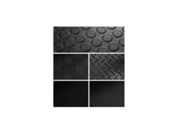 Estera Antideslizante Suelo Caucho Goma 3mm | Rollos | Pavimento Suelo Goma Suelo De Círculo 2m (ancho) X 10m (largo)