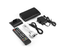 Aetheria caixa de Tv Stb com Alto falante Integrado, Receptor Vga, Pip e Resolução 1080p para Monitor Lcd/crt