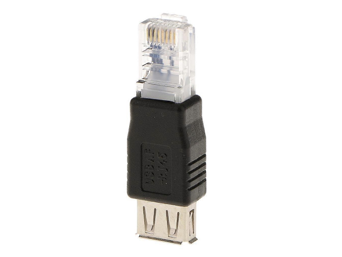 Adaptador Rj45 Macho Para Usb-a Fêmea, Conector Para Roteador Ethernet De Rede Lan