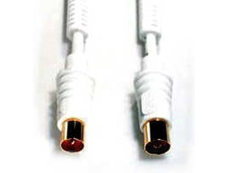 Cabo de Antena E+P (DIN - DIN - 2.5 m - Branco)