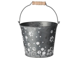Cubo Zinc Deco Asa 18x16 Cm IPAE-PROGARDEN