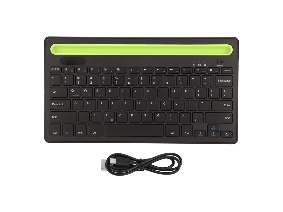 Teclado Inalámbrico Bluetooth Con 78 Teclas, Ranura para Tarjeta, Doble Canal, Portátil para El Hogar, La Oficina Y Los Viajes.