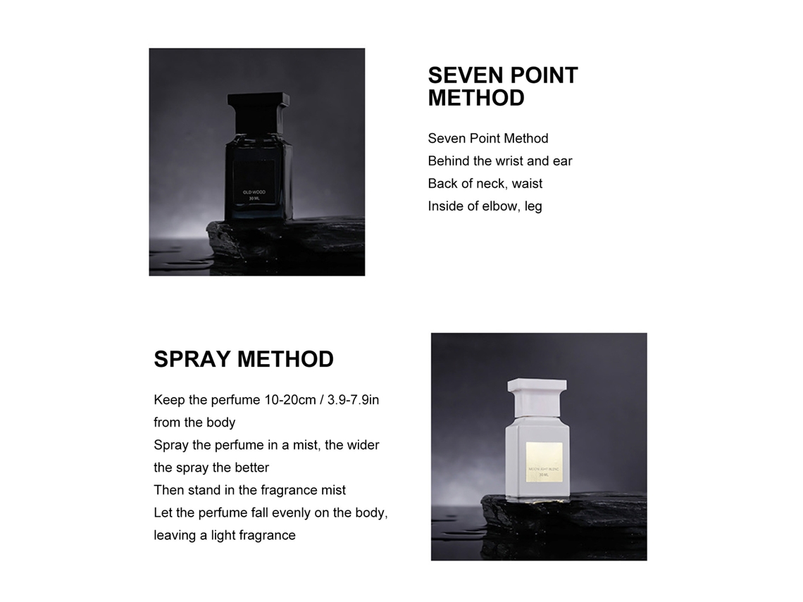 Conjunto de Perfume Masculino com Fragrância Leve, Spray Anti-vazamento, 30ml, 3 Unidades - Presente