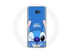 Capa para Samsung Galaxy A3 2017 Stitch bonitinho Fundo azul