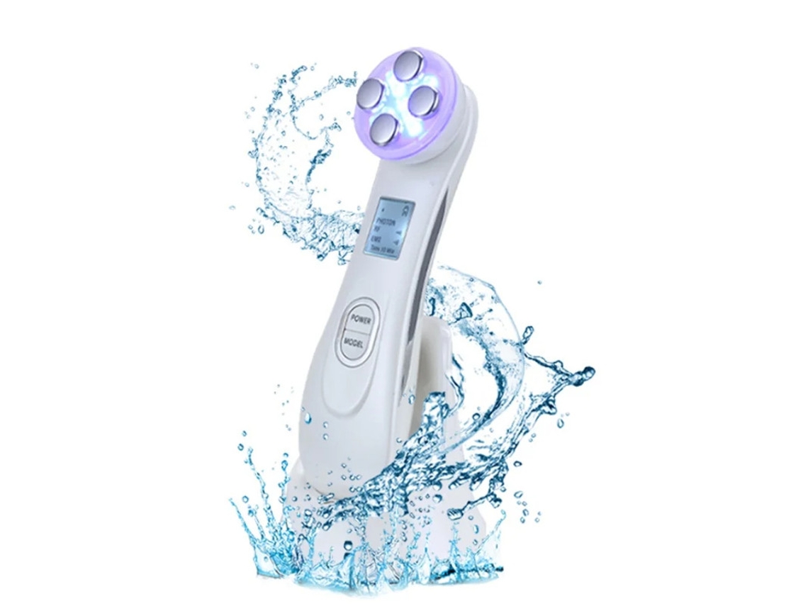 Massageador Facial Yizhood Lsm M001 Cuidados Com A Pele Do Rosto E Pescoço Branco