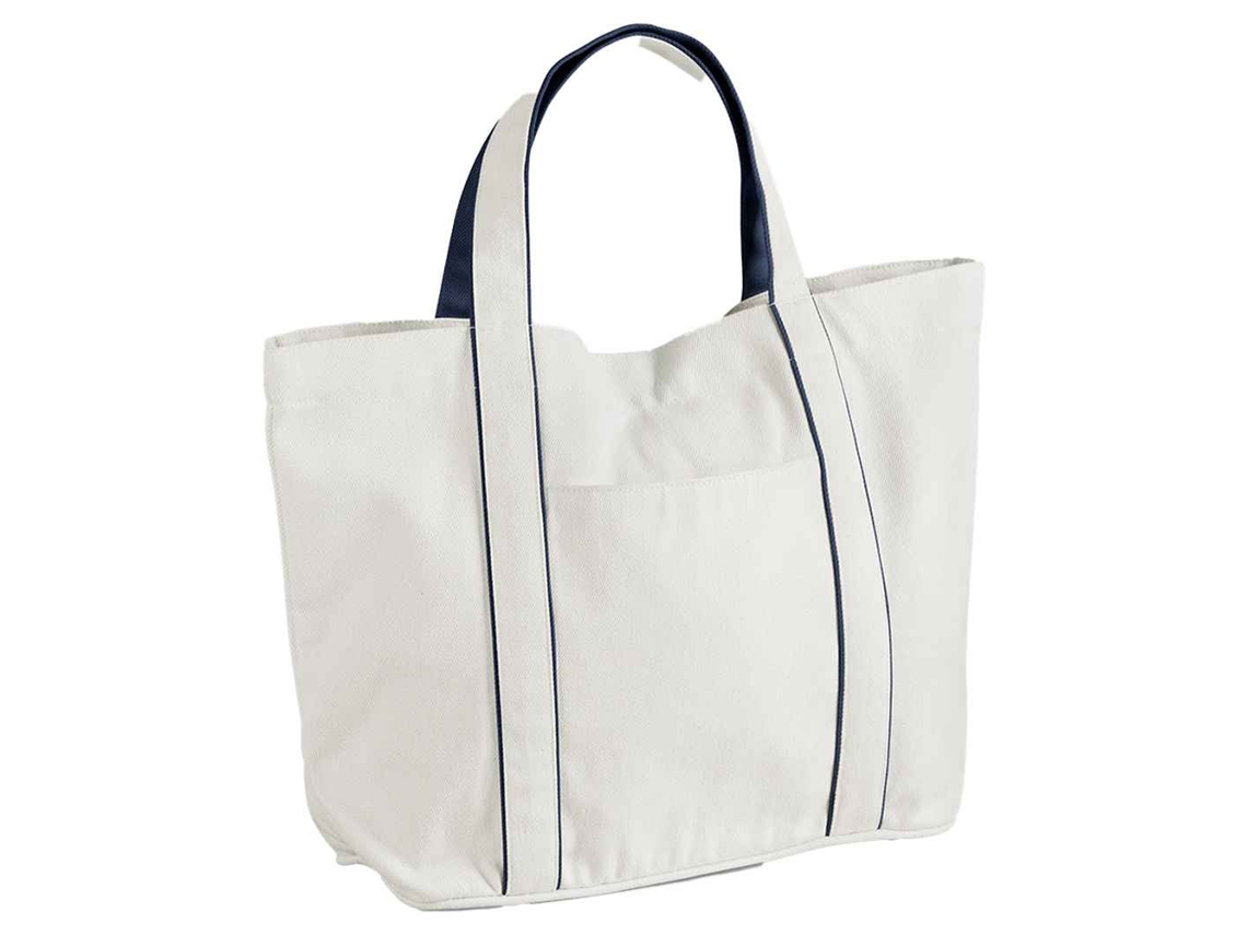 Bolsa tote Westford Mill Courtside tamanho único branco/azul marinho AQUAFORGE