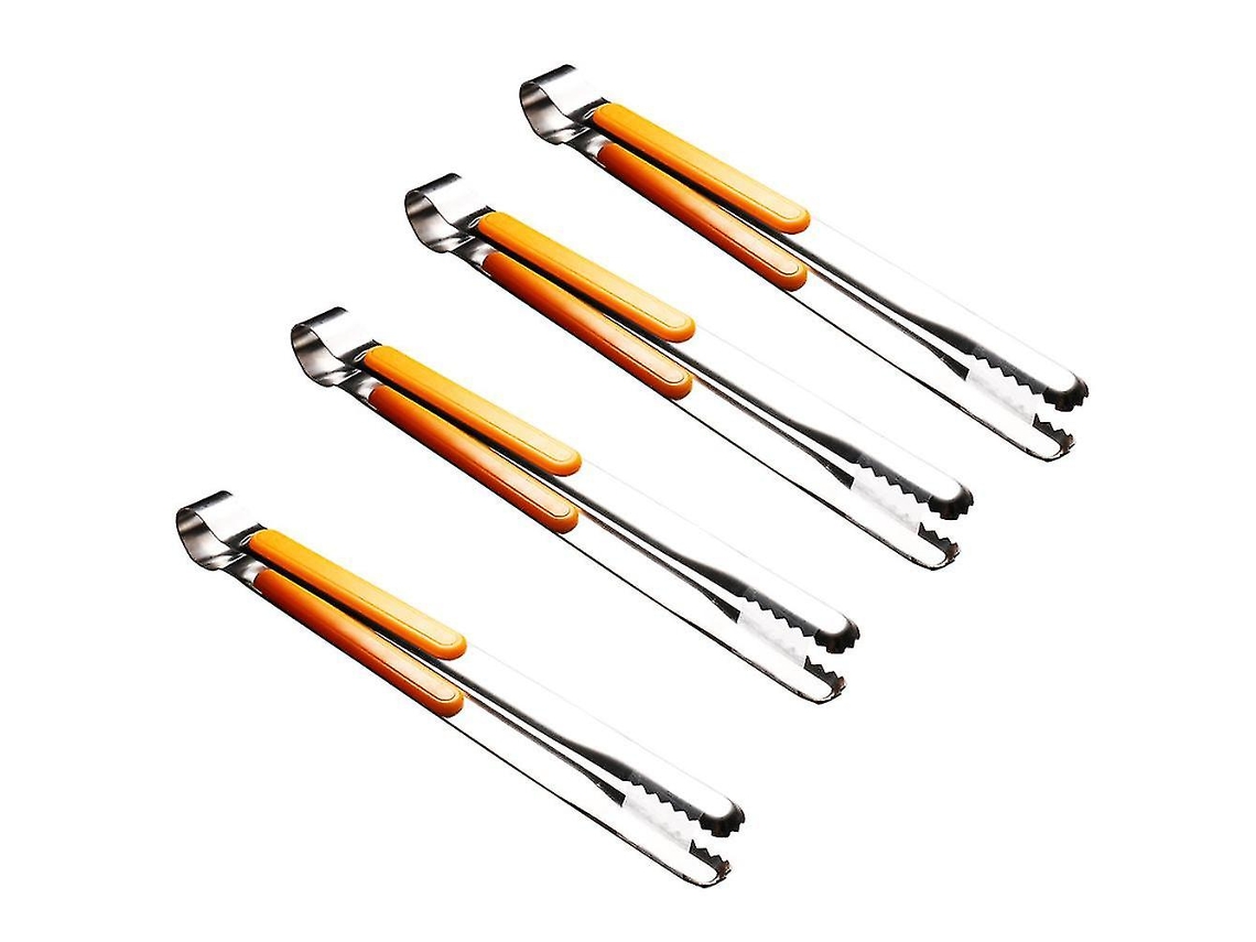 Pinzas de Cocina de Acero Inoxidable, Pinzas para Servir Y Cocinar Con Agarre Antideslizante Y Cómodo Amarillo