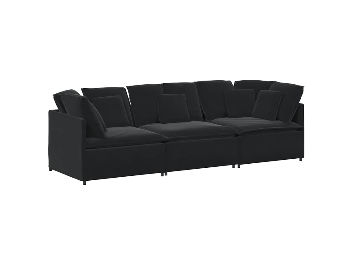 Modular Sofa, Modular Sofas Vidaxl Preto Veludo (n/a)