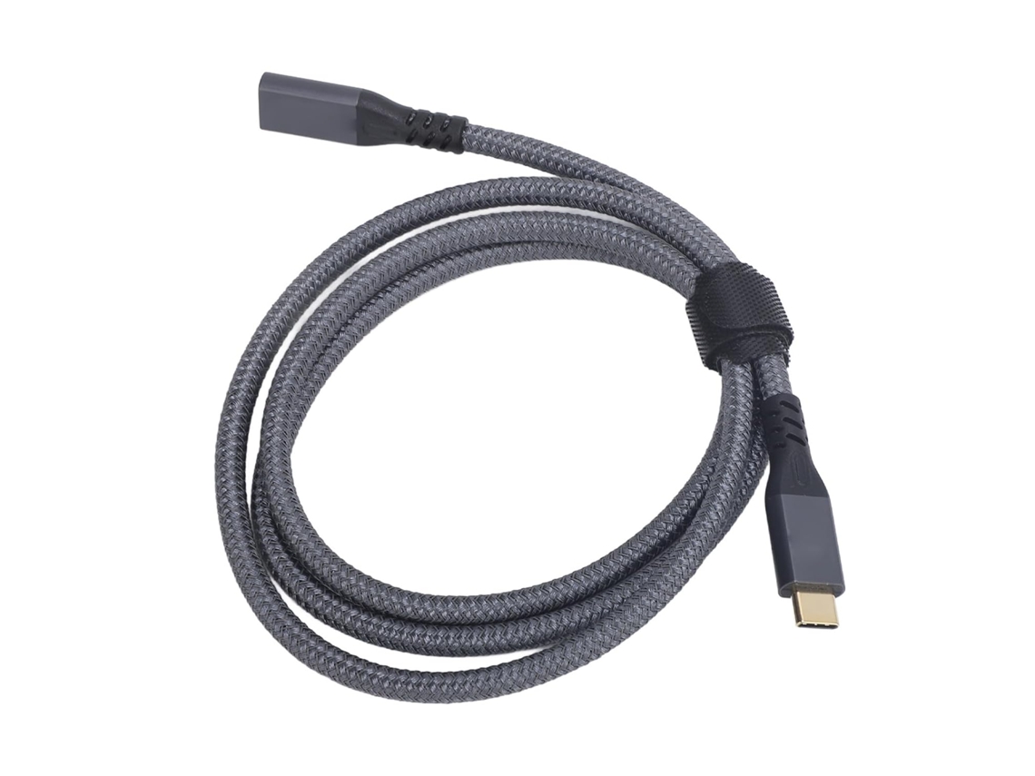 Cabo De Extensão Usb-c, Usb 3.2 Gen 2 Macho Para Fêmea, Carregamento