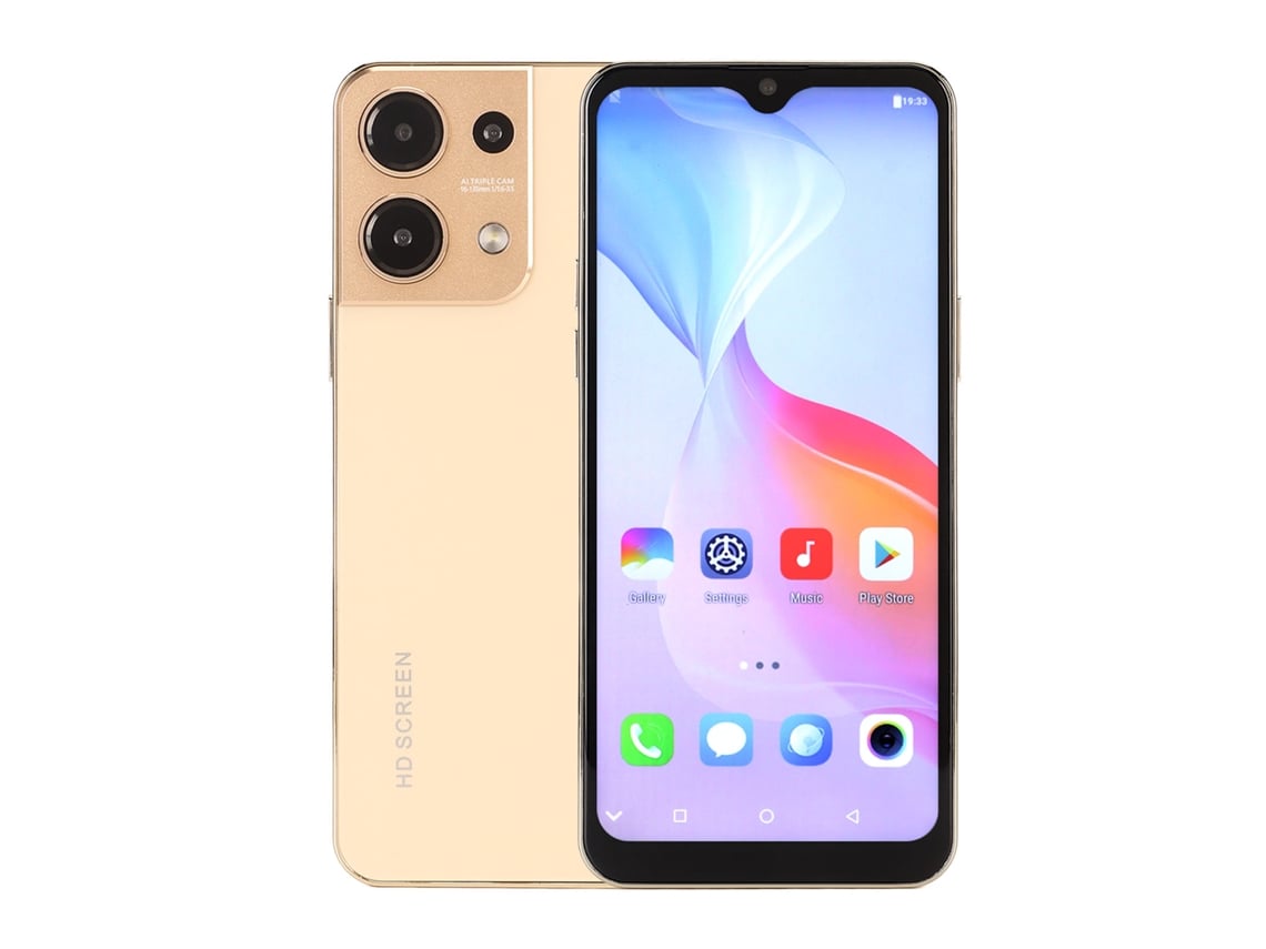 Smartphone 6,3 Polegadas Tela Drop 4 Gb Ram 32 Gb Rom Câmera 8mp E 32mp Reconhecimento Facial 3g Celular Para Android 13 A