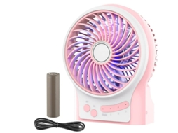 Ventoinha Portátil YIZHOOD Fans456 Rosa