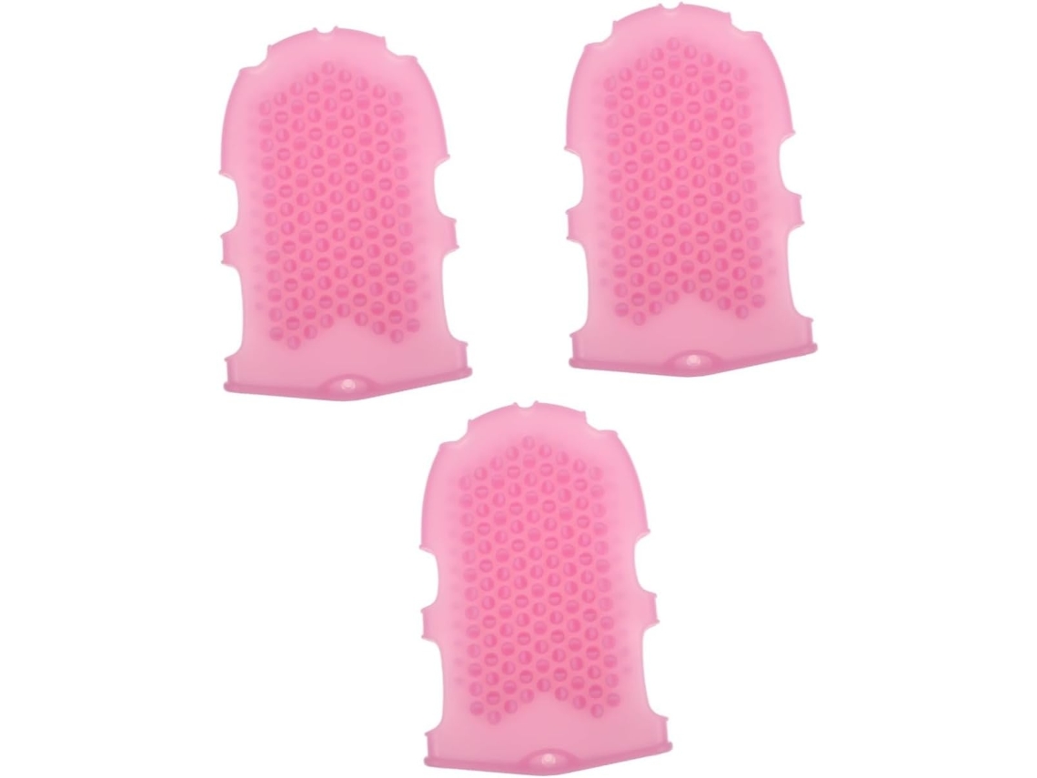 Lurelia Conjunto De 3 Escovas De Silicone Para Duche, Silicone Macio, Dupla Face E Pega Ergonómica, Uso Diário Essencial