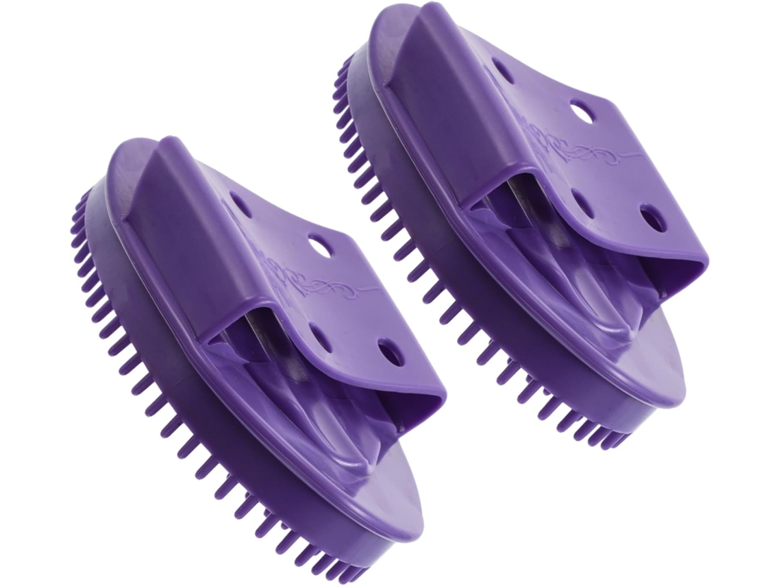 Veemoon Escova Corporal De 2 Peças Para Costas E Cabelo, Ferramenta De Esfoliação E Aplicador Portátil Para Cuidados