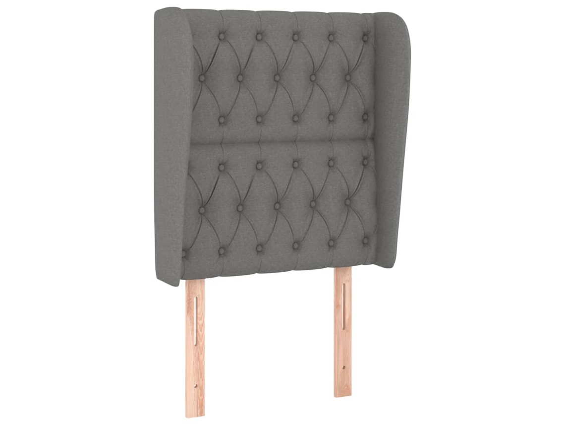 Headboard, Headboards Vidaxl Cinzeto Tecido (83 X 23 X 118/128 Cm)
