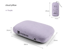 Almofada de espuma viscoelástica AQUAFORGE macia e flexível para acampamentos e viagens ao ar livre
