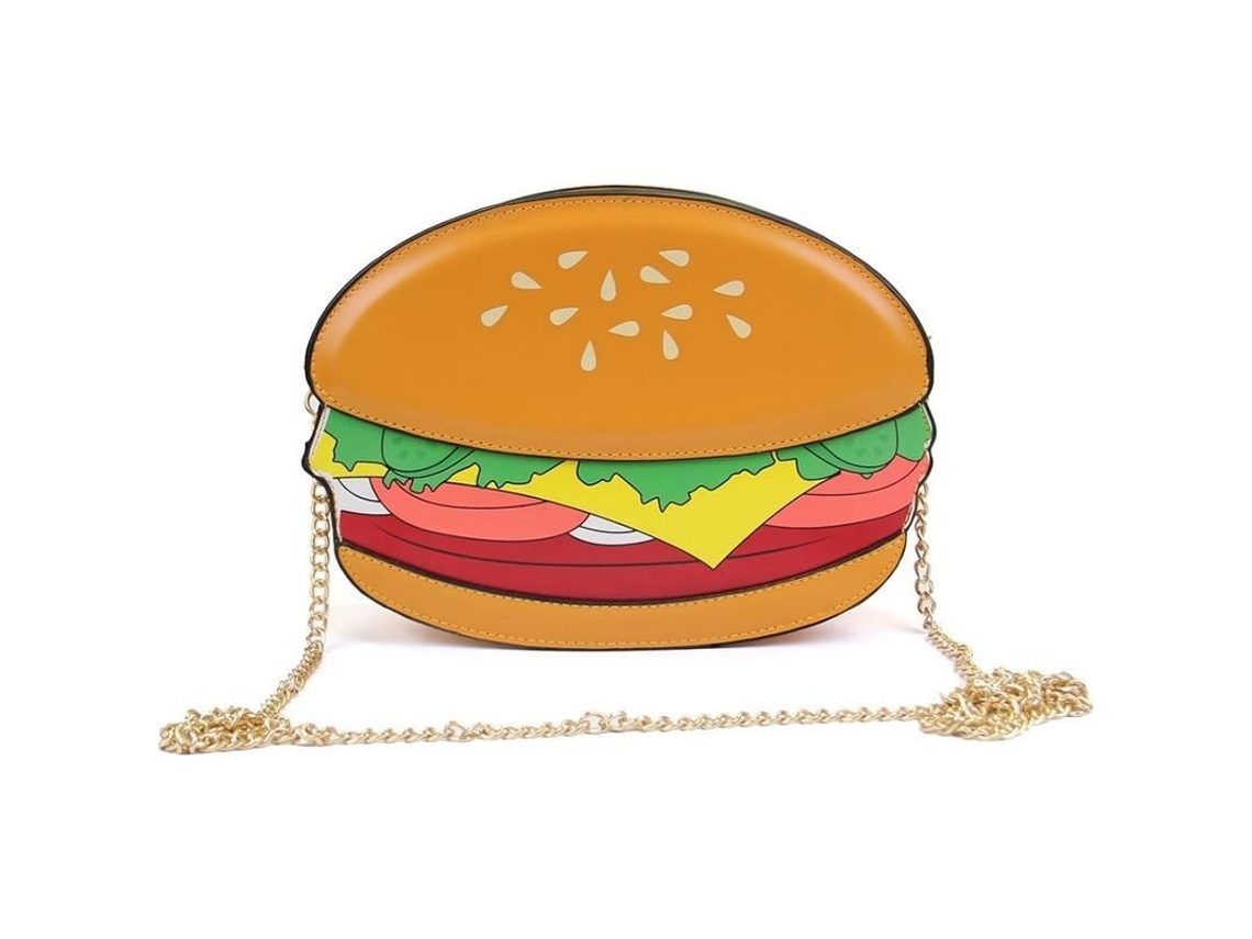 Bolsa Messenger para Mulher New Girl 2025, Cartera Hamburguesa de Cuero Pu, Pequena | S/MARCA