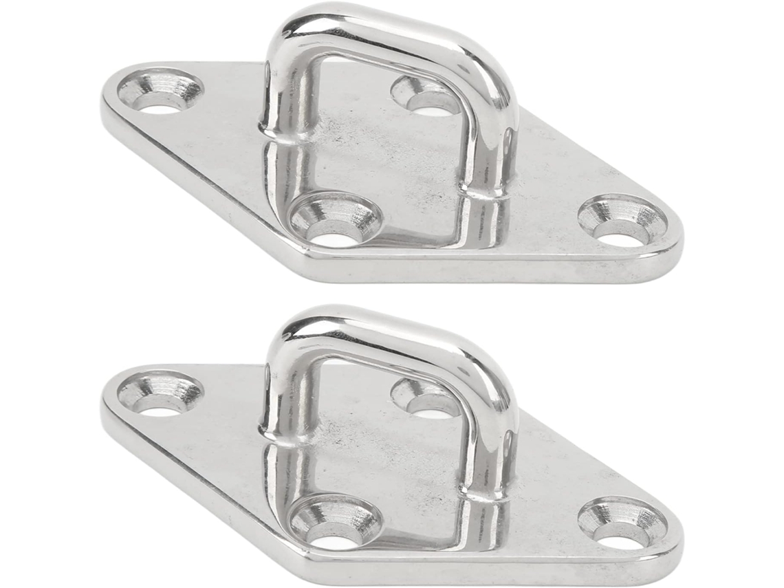 2 Peças Placas De Fixação Gancho Teto, Aço Inoxidável 316, Gancho De Suspensão Montagem Superior Uso Náutico