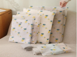 Bolsa Organizadora Lurelia 5 Un. Para Roupas E Guarda-roupa, Pe, Reutilizável E Hermético Roupa De Cama