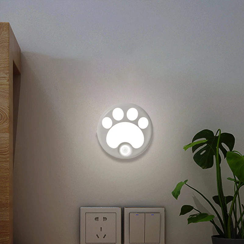 Lurelia, Luz Noturna Led, Sensor Pir, Recarregável Usb