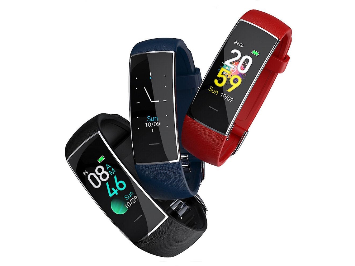 Smartwatch com Bluetooth 5.0, monitor de frequência cardíaca e pressão arterial, carregamento USB, câmera e controle de música. Ly Ebike