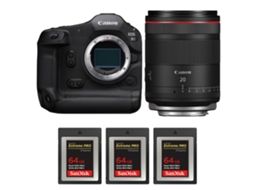 Eos R1 + Rf 20mm F/1.4 L Vcm + 3 Sandisk 64gb Extreme Pro Cfexpress Type B + Ebook “20 Dicas para Fotos Que Impressionam” CANON