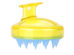 2026-cepillo De Massagem Para Cabelo E Couro Cabeludo De Silicone Banho Shampoo Amarelo