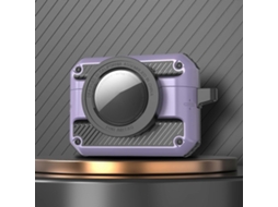 Capa para AirPods Pro com botão de abertura automática, em TPU+PC, com Airtag. GIECY