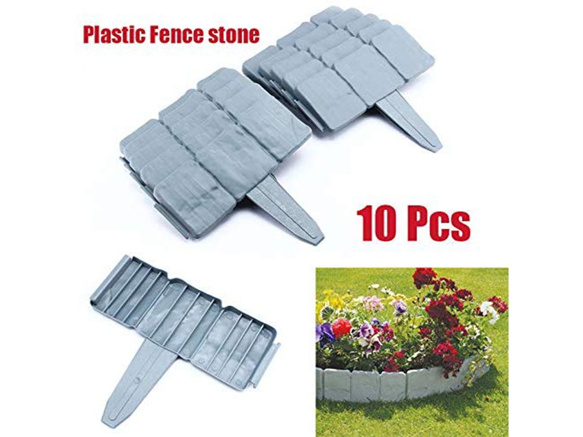 Parede De Pedra Imitada Para Borda De Jardim