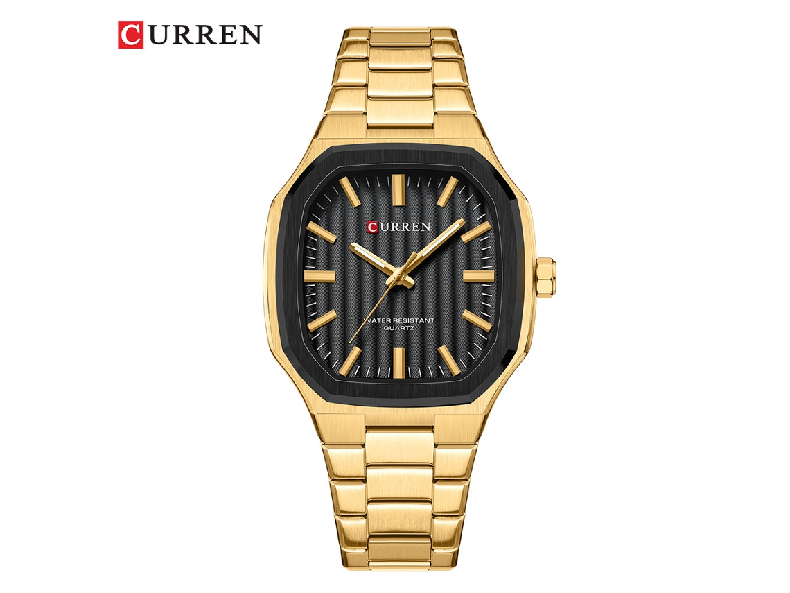 Relógio Masculino MDUG Moderno, Formato Retangular, Pulseira de Aço, para Negócios