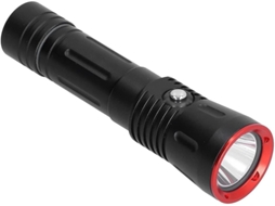 Lanterna Mergulho 3000lm Ip68 Aluminio Aviao Ultrabrilhante Pesca/caça/salvamento/camping Preto Yizhood