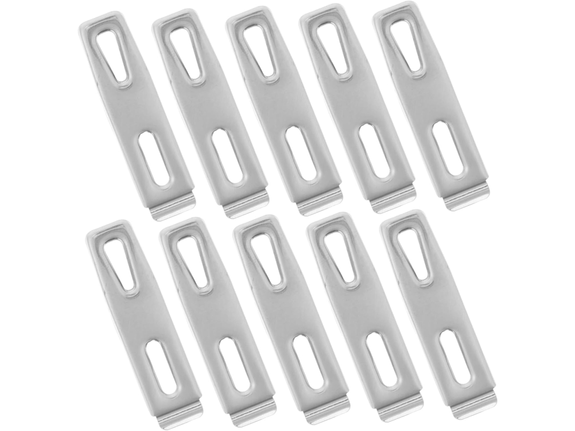 Conjunto De 10 Prendedores Aço Inoxidável À Prova Vento Para Pendurar Meias E Roupas, Porta Lenços Umedecidos