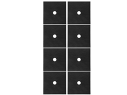 Protetor de Fogão de Gás LAXISCREED 8pcs Preto Reutilizável
