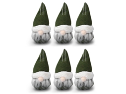 Laxiscreed Kit De 6 Bonecos Natalinos Com Árvores Decorativas Para Decoração De Natal
